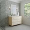 James Martin Vanities 48'' Single Vanity, Sunwashed Oak with Embossed Shagreen w/ 3 CM White Zeus Quartz Top D604-V48-SHG-3WZ - alternate 3